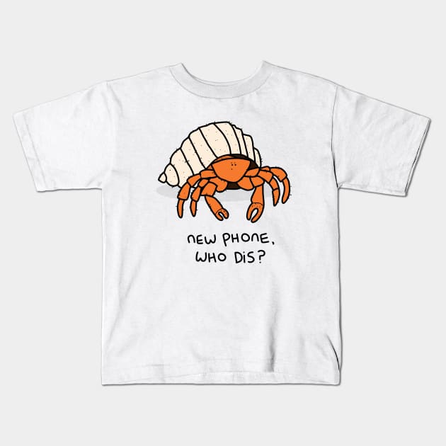 Grumpy Hermit Crab Kids T-Shirt by grumpyanimals